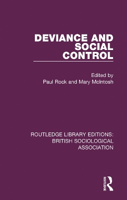 Deviance and Social Control by Mary McIntosh