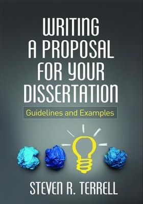 Writing a Proposal for Your Dissertation book