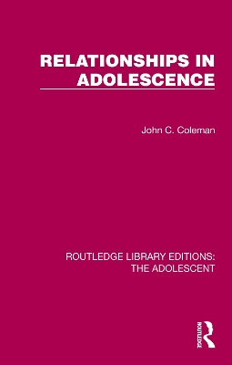 Relationships in Adolescence book