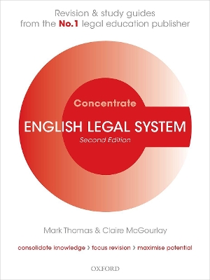 English Legal System Concentrate: Law Revision and Study Guide book