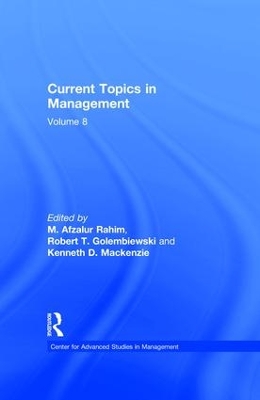 Current Topics in Management by Robert Golembiewski