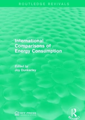 International Comparisons of Energy Consumption by Joy Dunkerley