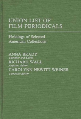 Union List of Film Periodicals book
