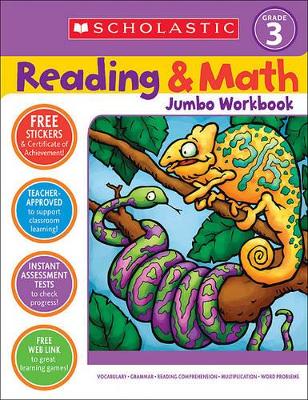 Reading & Math Jumbo Workbook: Grade 3 book