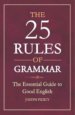 25 Rules of Grammar book