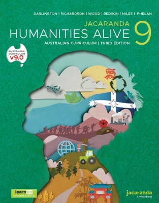 Jacaranda Humanities Alive 9 Australian Curriculum 3e learnON and Print book