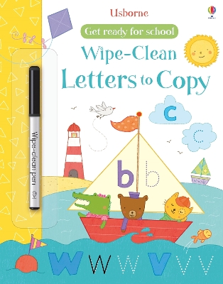 Get Ready for School Wipe-Clean Letters to Copy book