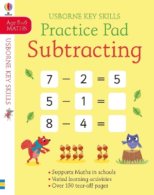 Subtracting Practice Pad 5-6 book