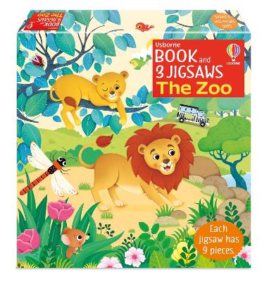 Usborne Book and 3 Jigsaws: The Zoo by Sam Taplin