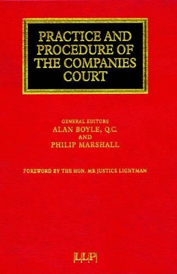 Practice and Procedure of the Companies Court book