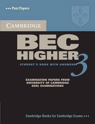 Cambridge BEC Higher 3 Student's Book with Answers book