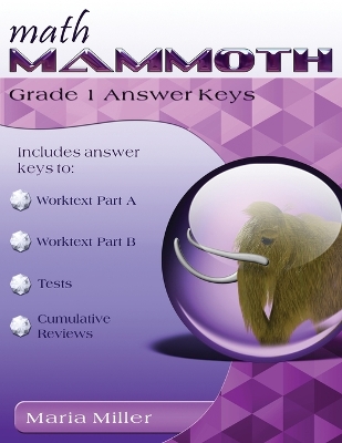 Math Mammoth Grade 1 Answer Keys book