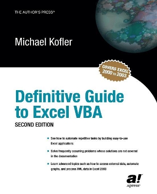 Definitive Guide to Excel VBA book