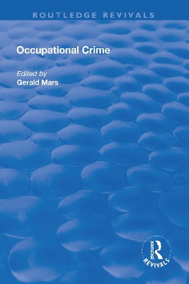Occupational Crime by Gerald Mars