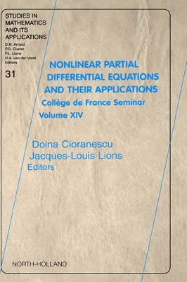 Nonlinear Partial Differential Equations and Their Applications book