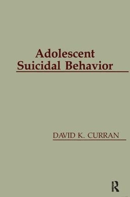 Adolescent Suicidal Behavior book