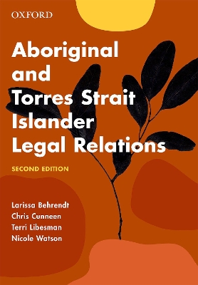 Aboriginal and Torres Strait Islander Legal Relations book
