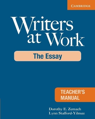 Writers at Work Teacher's Manual book