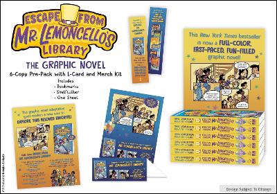 Escape from Mr. Lemoncello's Library (The Graphic Novel) 6-Copy Pre-Pack with L- Card and Merch Kit by Chris Grabenstein