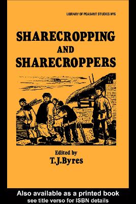 Sharecropping and Sharecroppers book