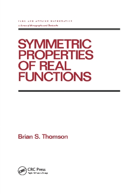 Symmetric Properties of Real Functions book