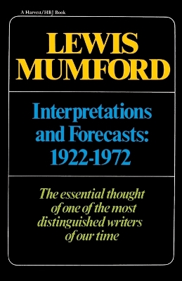 Interpretations & Forecasts 1922-1972 book