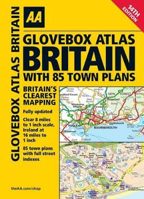 AA Glovebox Atlas Britain with 85 Town Plans book