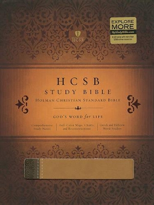 HCSB Study Bible, Brown/Tan Leathertouch book