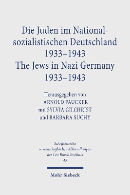 Die Juden im Nationalsozialistischen Deutschland 1933-1943 /The Jews in Nazi Germany 1933-1943 book