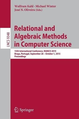 Relational and Algebraic Methods in Computer Science book