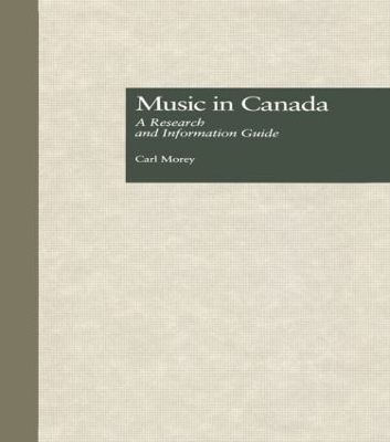 Music in Canada by Carl Morey
