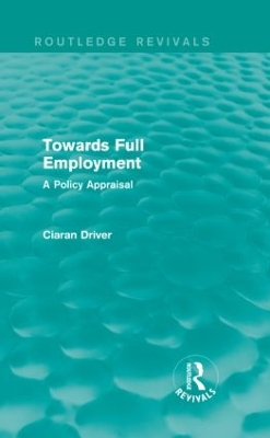 Towards Full Employment book