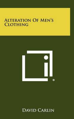 Alteration Of Men's Clothing book
