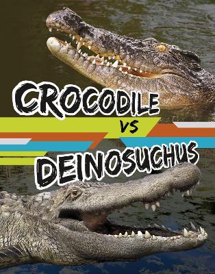Crocodile vs Deinosuchus by Charles C Hofer