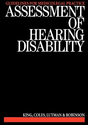 Assessment of Hearing Disability book