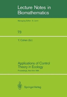 Applications of Control Theory in Ecology book