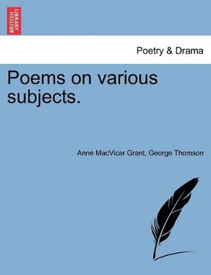 Poems on Various Subjects. book
