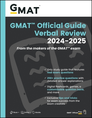 GMAT Official Guide Verbal Review 2024-2025: Book + Online Question Bank book