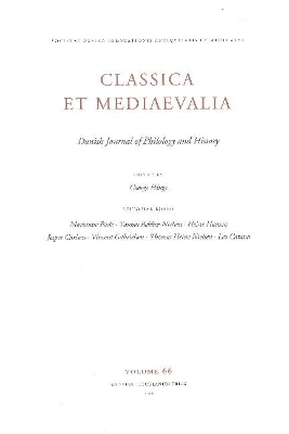 Classica et Medieavalia 66: Danish Journal of Philology and History book