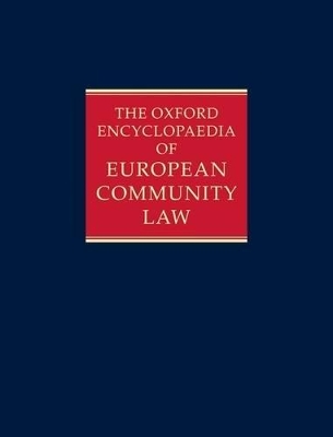 The The Oxford Encyclopaedia of European Community Law by A G Toth