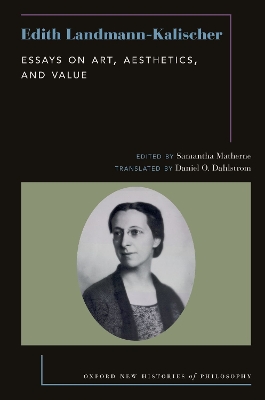 Edith Landmann-Kalischer: Essays on Art, Aesthetics, and Value book