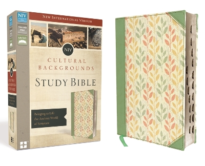 NIV, Cultural Backgrounds Study Bible, Leathersoft, Green, Indexed, Red Letter Edition: Bringing to Life the Ancient World of Scripture book