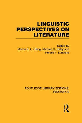 Linguistic Perspectives on Literature book