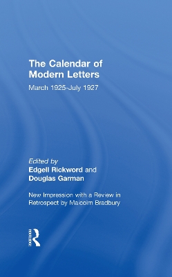 Calendar of Modern Letters book