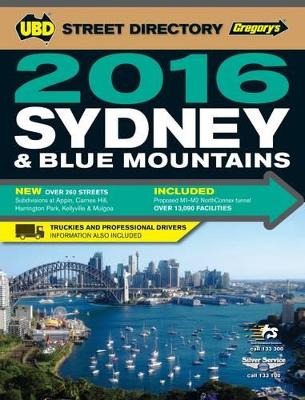 Sydney & Blue Mountains Street Directory 2016 52nd ed book