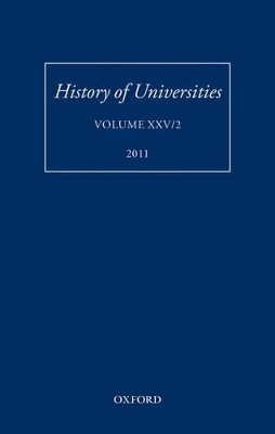 History of Universities by Mordechai Feingold