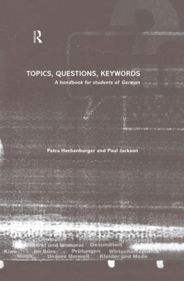 Topics, Questions, Keywords book