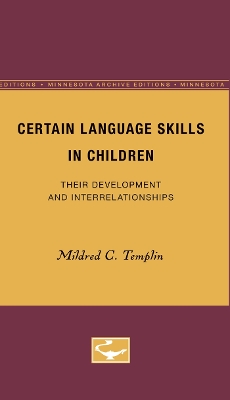 Certain Language Skills in Children book