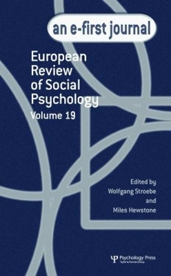 European Review of Social Psychology by Wolfgang Stroebe