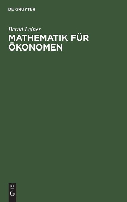 Mathematik für Ökonomen book
